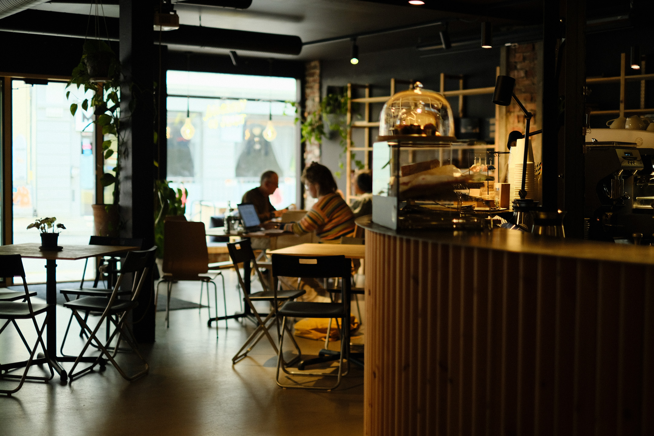 Sitting area from bar