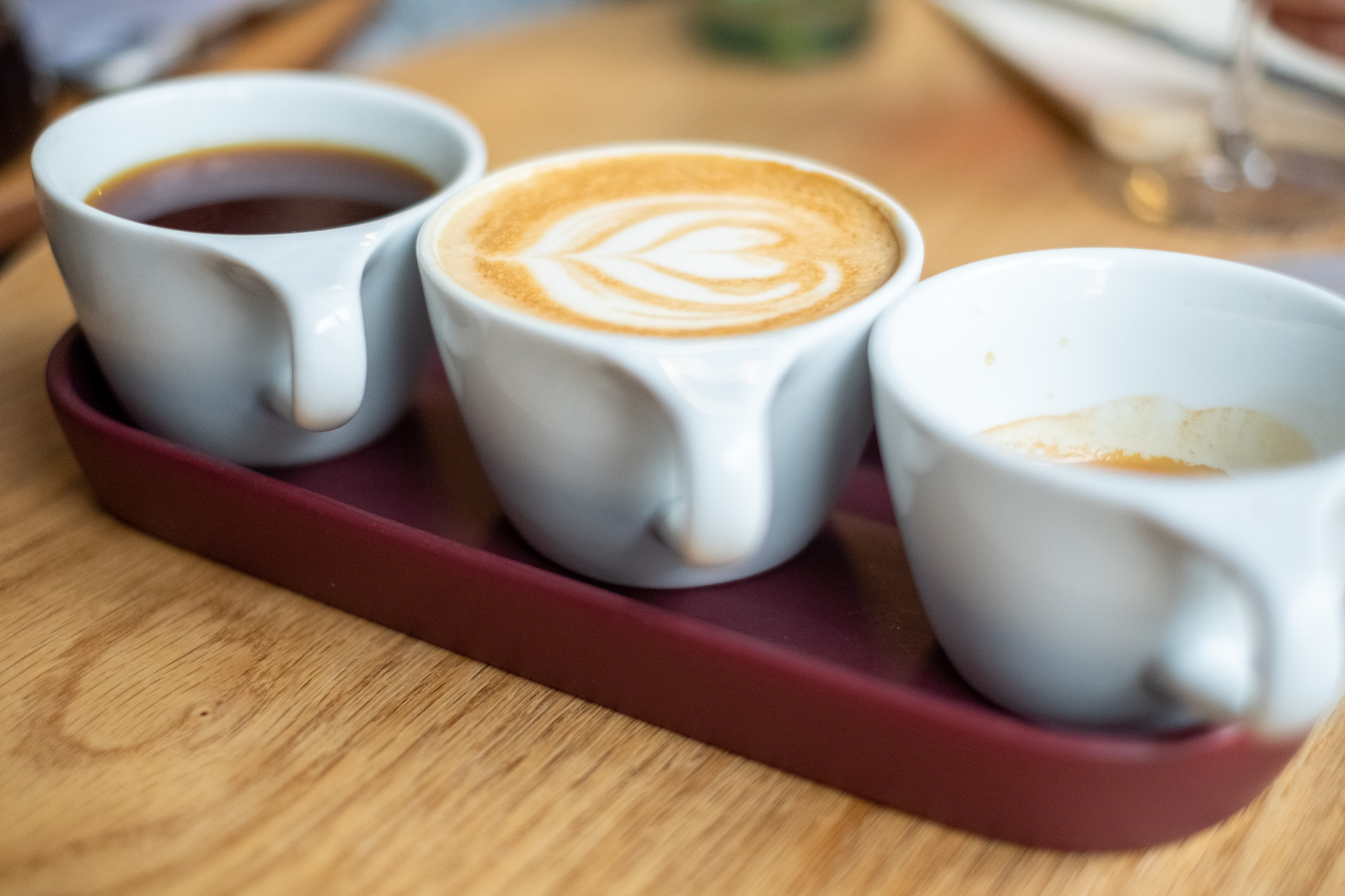 Coffee tasting board