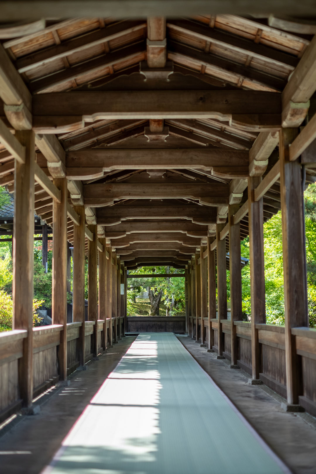 Corridor leading to other parts of the temple grounds